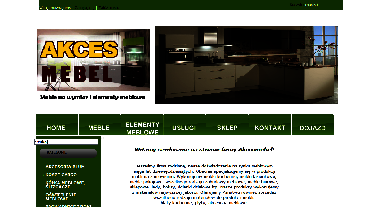 Archiwalny widok strony: Akcesmeble